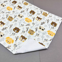 Непромокаюча пелюшка · 60×45 см · Біла тваринки гілочки — Babywear