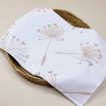 Бавовняна пелюшка · 60×45 см · Бежеві кульбаби — Babywear