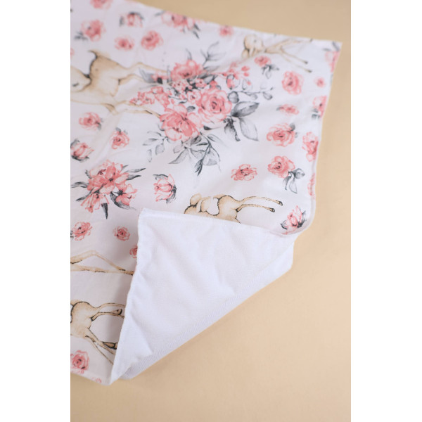 Бавовняна пелюшка · Лами з квіточками · З синтепоном — Babywear