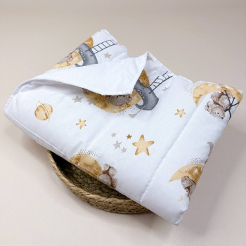 Бавовняна пелюшка · Коричневі ведмедики · З синтепоном — Babywear