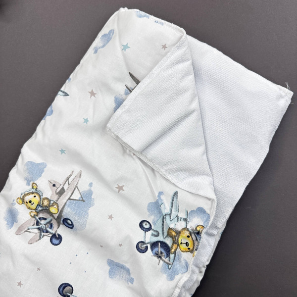 Бавовняна пелюшка · Ведмедики вертальотики · З синтепоном — Babywear