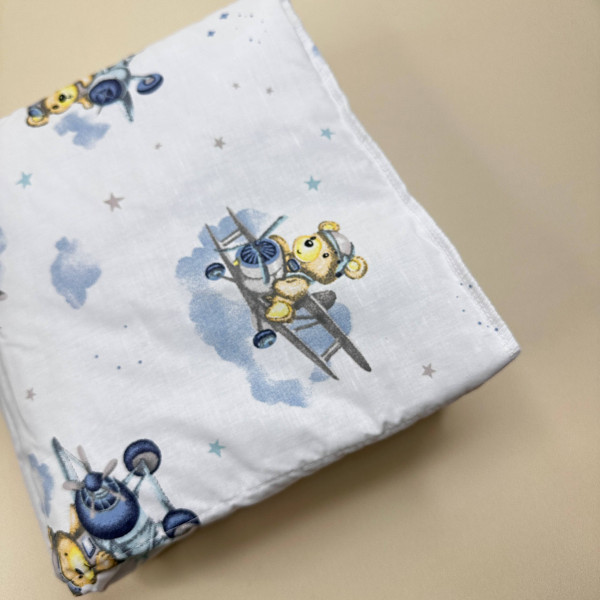 Бавовняна пелюшка · Ведмедики вертальотики · З синтепоном — Babywear