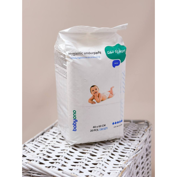 Гігієнічні пелюшки  40х60 (20 шт/уп) "BabyOno"