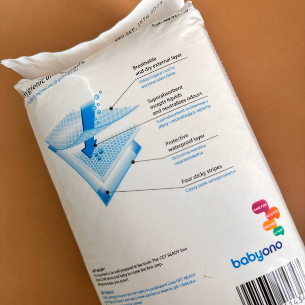 Гігієнічні пелюшки  40х60 (20 шт/уп) "BabyOno"