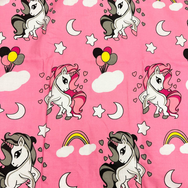 Непромокаюча пелюшка · 120×60 см · Рожева з единоріжками — Babywear