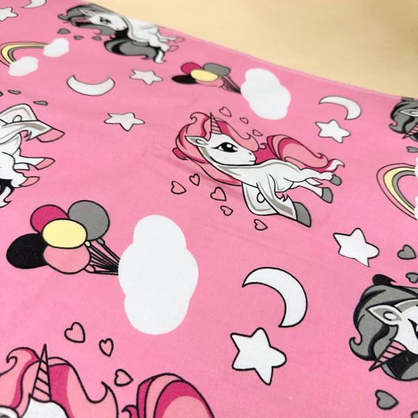 Непромокаюча пелюшка · 120×60 см · Рожева з единоріжками — Babywear