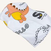 Непромокаюча пелюшка · 60×45 см · Біла Динозавики Hello — Babywear