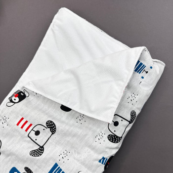 Бавовняна пелюшка · Сіра з песиками — Babywear