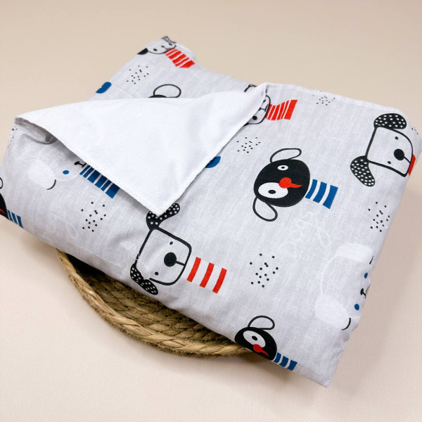 Бавовняна пелюшка · Сіра з песиками — Babywear