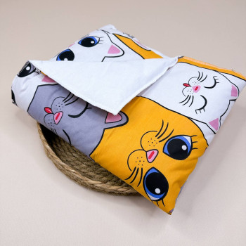 Бавовняна пелюшка · Різнокольорові котики · З синтепоном — Babywear