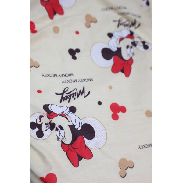 Непромокаюча пелюшка · 60×45 см · Бежева з Мінні — Babywear