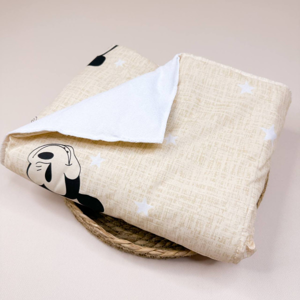 Бавовняна пелюшка · Бежевий Мікі · З синтепоном — Babywear