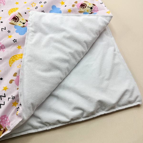 Бавовняна пелюшка · Рожеві ведмедики · З синтепоном — Babywear
