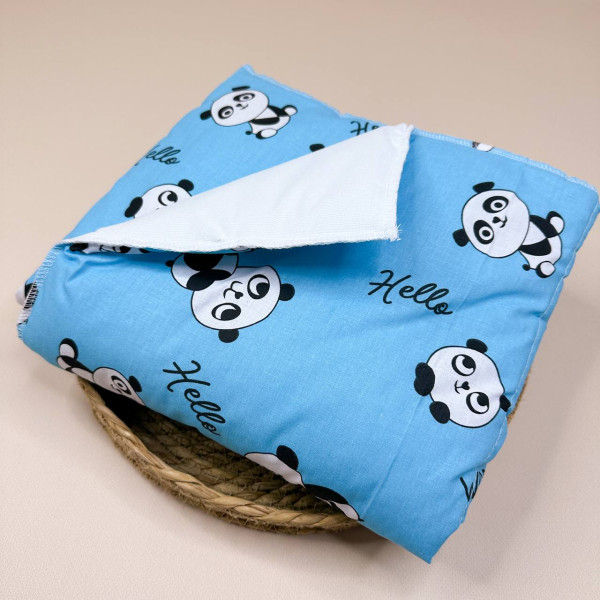 Бавовняна пелюшка · Блакитні пандочки · З синтепоном — Babywear
