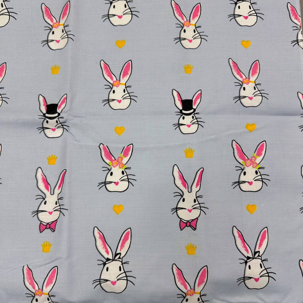 Непромокаюча пелюшка · 60×45 см · Блакитна з кроликами — Babywear
