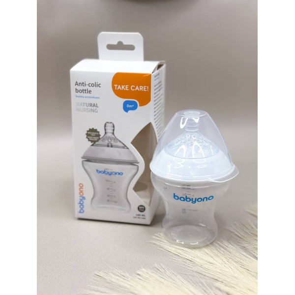 Антиколікова Пляшечка BabyOno 180 мл