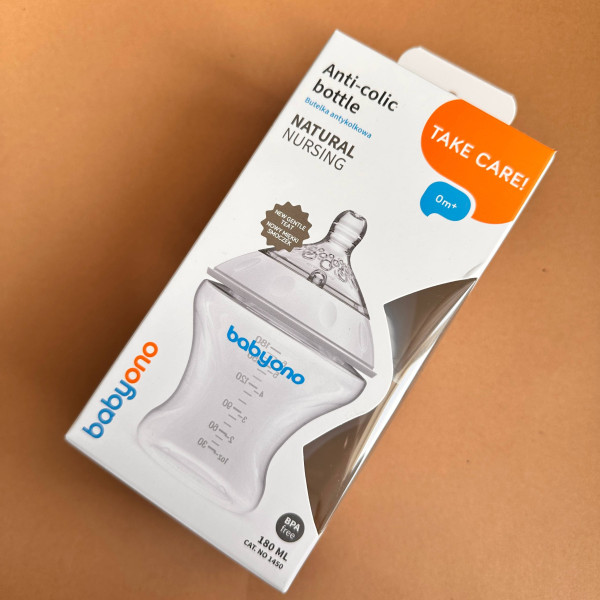 Антиколікова Пляшечка BabyOno 180 мл