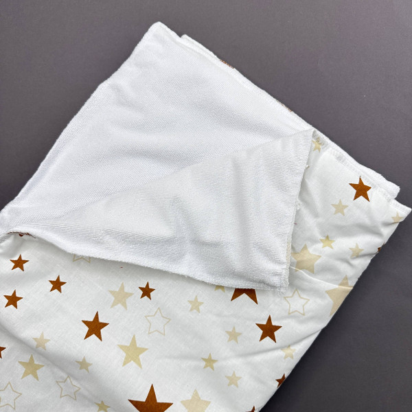 Непромокаюча пелюшка · Біла зірочки · З синтепоном — Babywear
