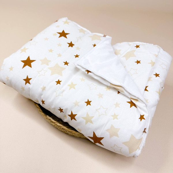 Непромокаюча пелюшка · Біла зірочки · З синтепоном — Babywear
