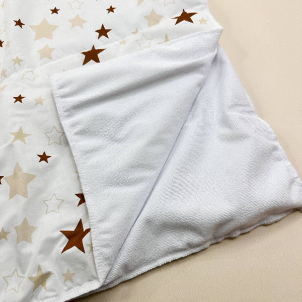 Непромокаюча пелюшка · Біла зірочки · З синтепоном — Babywear