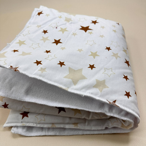 Непромокаюча пелюшка · Біла зірочки · З синтепоном — Babywear