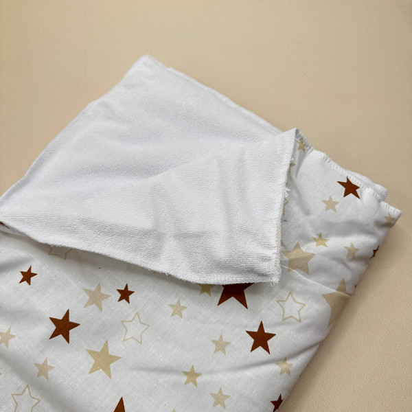 Непромокаюча пелюшка · Біла зірочки · З синтепоном — Babywear