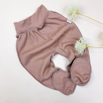 Повзунки із рубчику Світло коричневі (56–86)