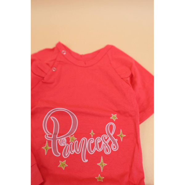 Комплект із куліру боді, шортики, шапочка Кораловий Princess.