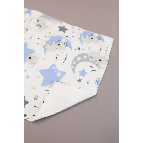 Непромокаюча пелюшка · 120×60 см · Коали на синіх зірках — Babywear