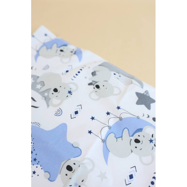 Непромокаюча пелюшка · 120×60 см · Коали на синіх зірках — Babywear