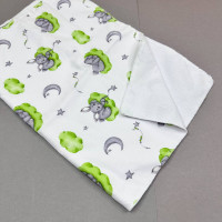 Непромокаюча пелюшка · 60×45 см · Зайчики на хмаринках — Babywear