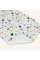 Непромокаюча пелюшка · 120×60 см · Біла з зірками — Babywear