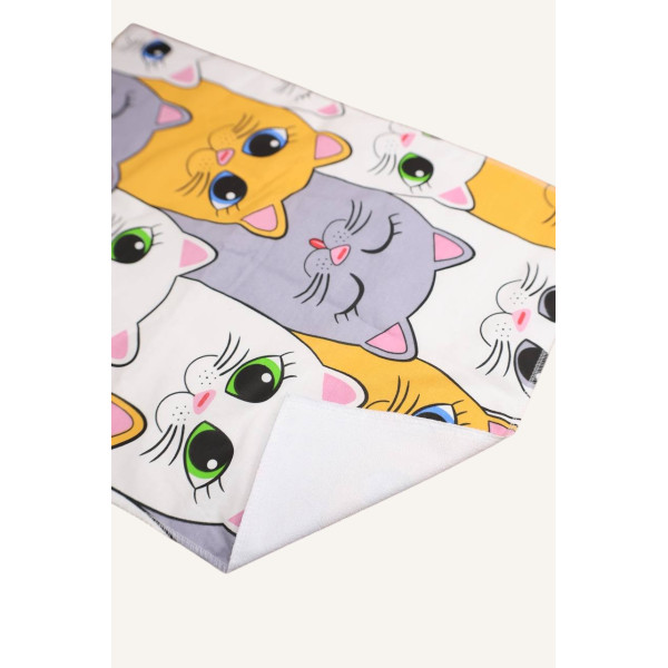 Непромокаюча пелюшка · 60×45 см · Різнокольорові котики — Babywear