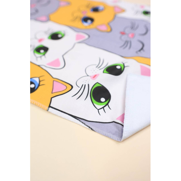 Непромокаюча пелюшка · 60×45 см · Різнокольорові котики — Babywear