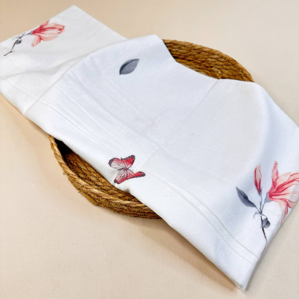 Байкова пелюшка · Біла із рожевою — Babywear