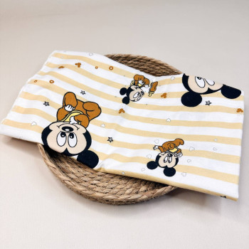 Байкова пелюшка · 70×90 см. · Міккі Маус смужка · Тепла — Babywear