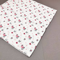 Ситцева пелюшка · 90×100 см · Панди з сердечками — Babywear