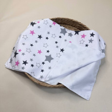 Непромокаюча пелюшка · 60×45 см · Біла з зірочками — Babywear