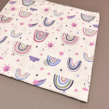 Байкова пелюшка · 80×90 см. · Фіолетові веселки — Babywear