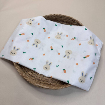 Бавовняна пелюшка · 90×110 см · Зайчики з вушками — Babywear