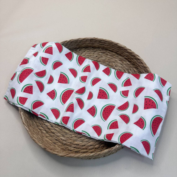 Муслінова пелюшка · 90×80 см. · Біла з кавунами — Babywear