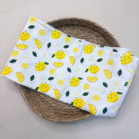 Муслінова пелюшка · 90×80 см. · Біла з лимонами — Babywear