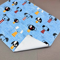 Непромокаюча пелюшка · 60×45 см · Блакитна з песиками — Babywear