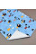 Непромокаюча пелюшка · 60×45 см · Блакитна з песиками — Babywear