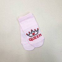 Носочки тонкі бавовняні Світло-рожеві "Queen"