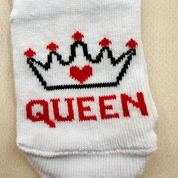 Носочки тонкі бавовняні Білі "Queen"