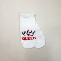 Носочки тонкі бавовняні Молочні "Queen"