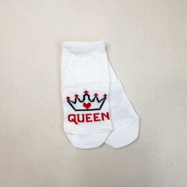Носочки тонкі бавовняні Молочні "Queen"