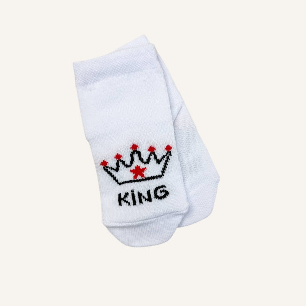 Носочки тонкі бавовняні Білі "King"