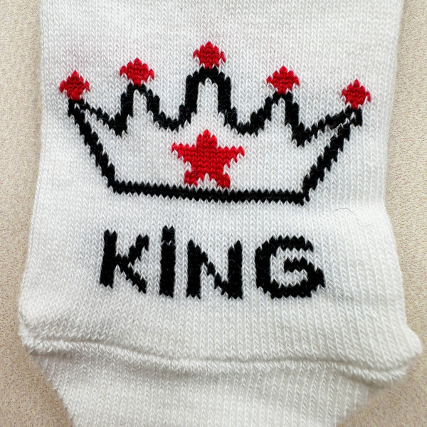 Носочки тонкі бавовняні Білі "King"